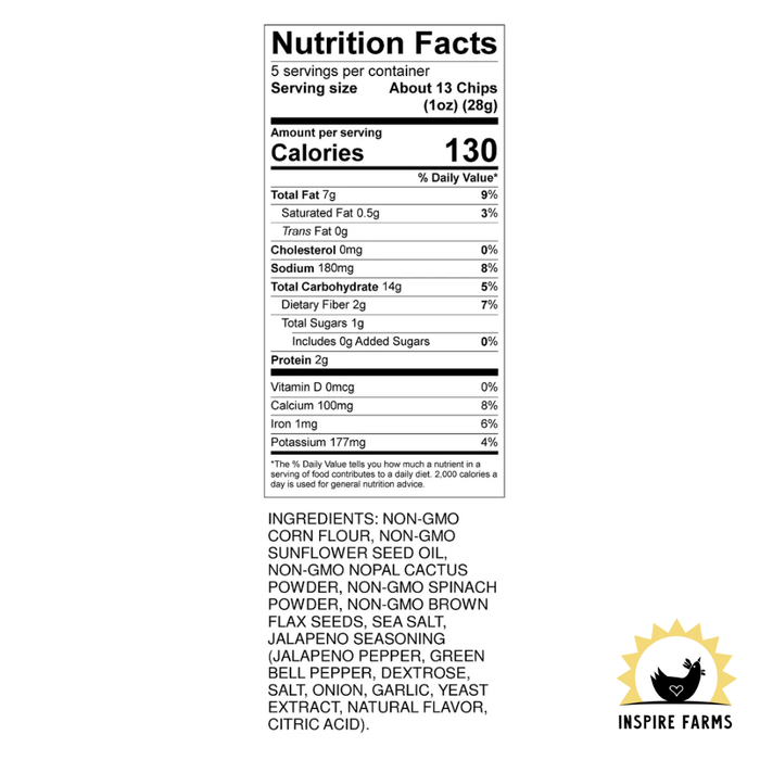 Cactus Crunch Tortilla Chips – Jalapeño