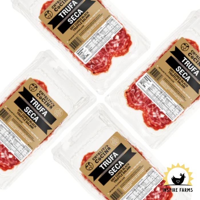 Charlito’s Cocina Trufa Seca Black Truffle Salami (Pre-Sliced)
