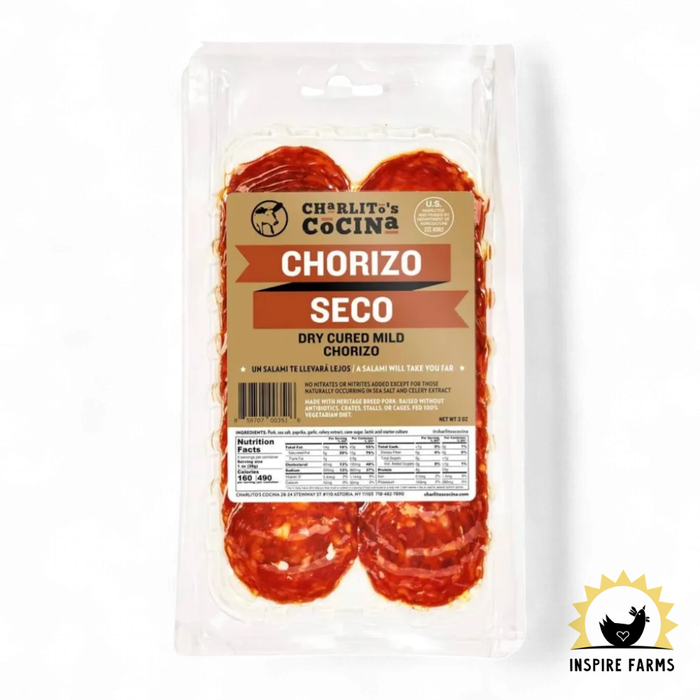 Charlito’s Cocina Chorizo Seco (Pre-Sliced)