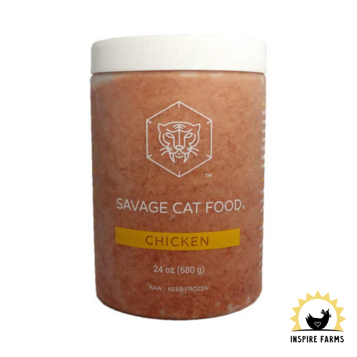 Savage Cat Raw Frozen Cat Food Tubs