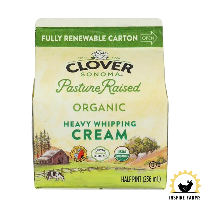Clover Sonoma Organic Heavy Whipping Cream (Half Pint)