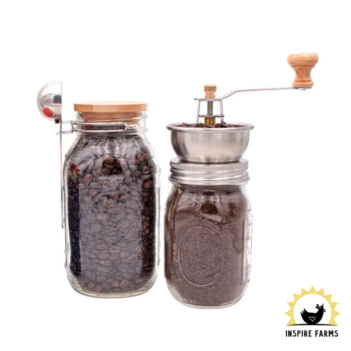 Coffee and Spice Grinder Lid For Mason Jars