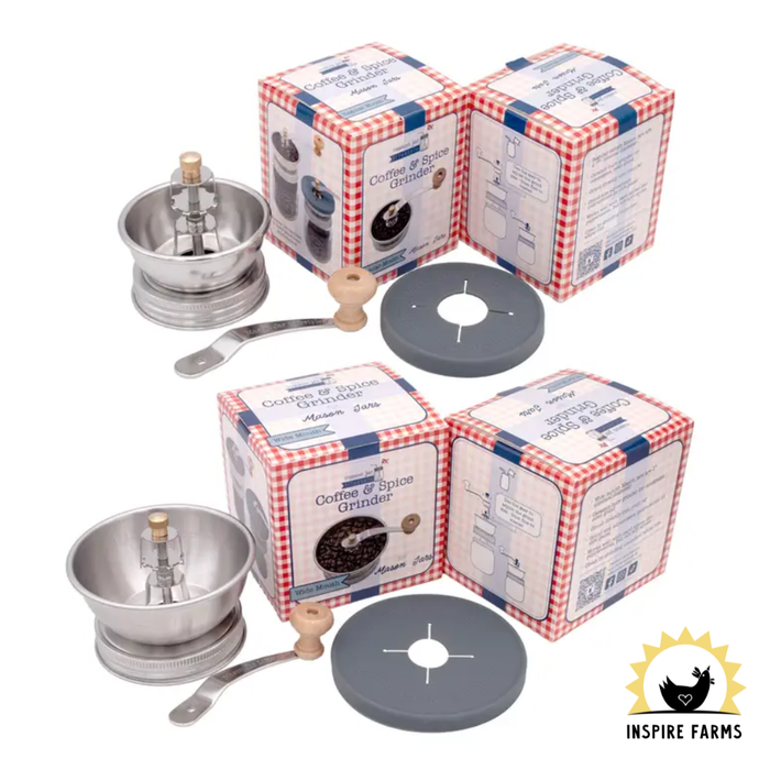 Coffee and Spice Grinder Lid For Mason Jars