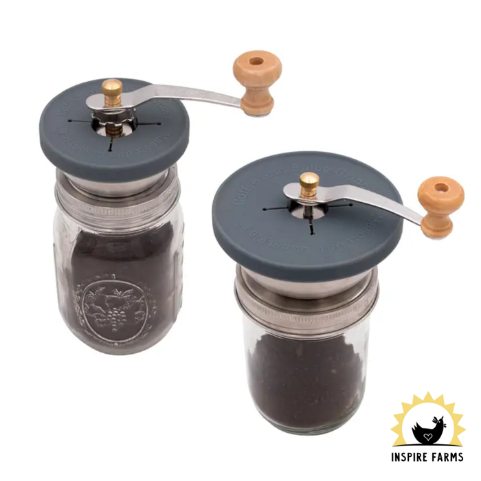Coffee and Spice Grinder Lid For Mason Jars