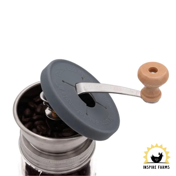 Coffee and Spice Grinder Lid For Mason Jars
