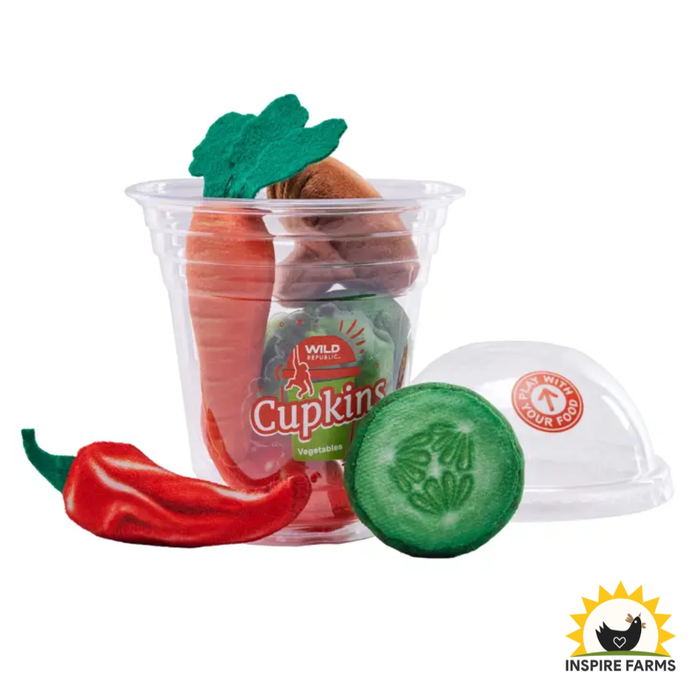 Cupkins Vegetables Stuffed Animal – 5"