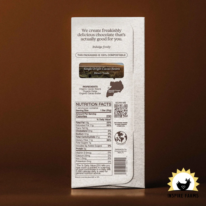Date Sweetened Smooth Dark Chocolate – 72% Cacao