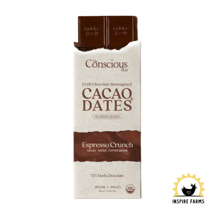 Date Sweetened Dark Chocolate Espresso Crunch – 72% Cacao (Copy)