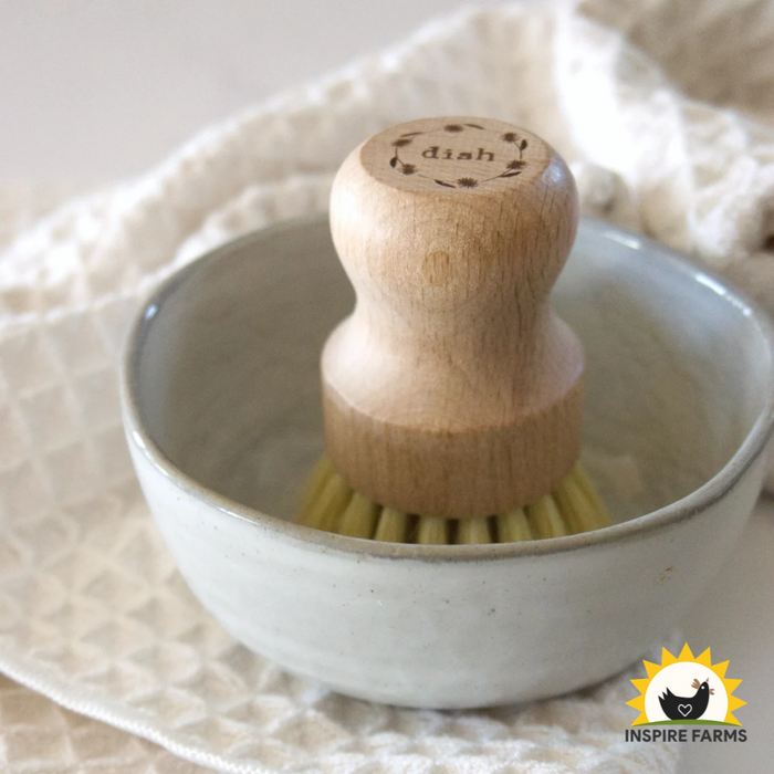 Natural Scrub Brush with Beech Wood & Sisal