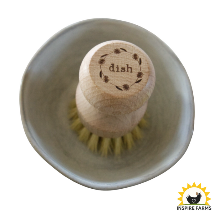 Natural Scrub Brush with Beech Wood & Sisal