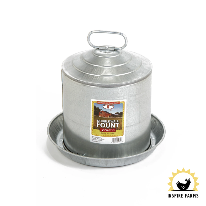 Double Wall Galvanized Waterers