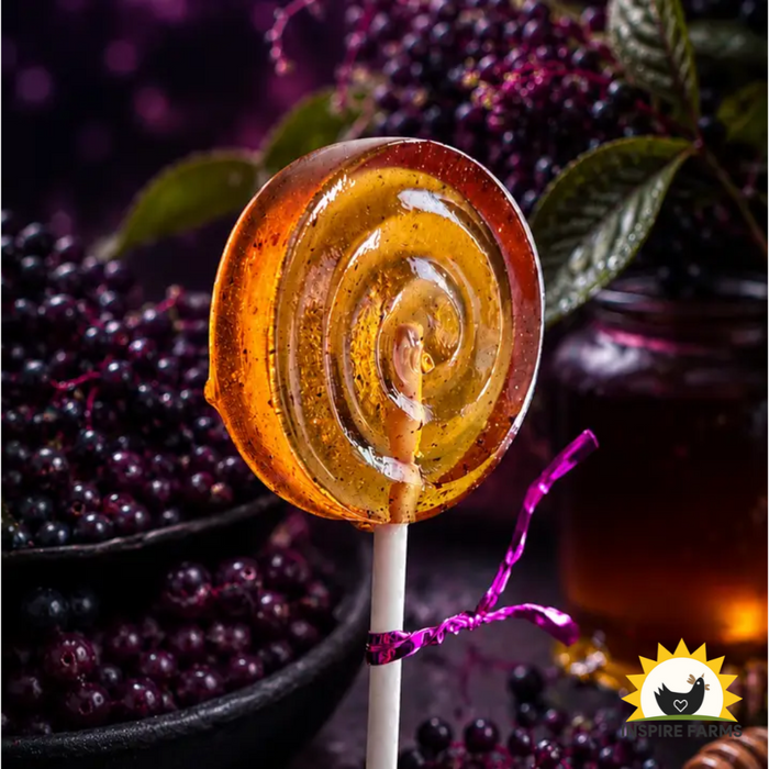 Elderberry Honey Lollipop