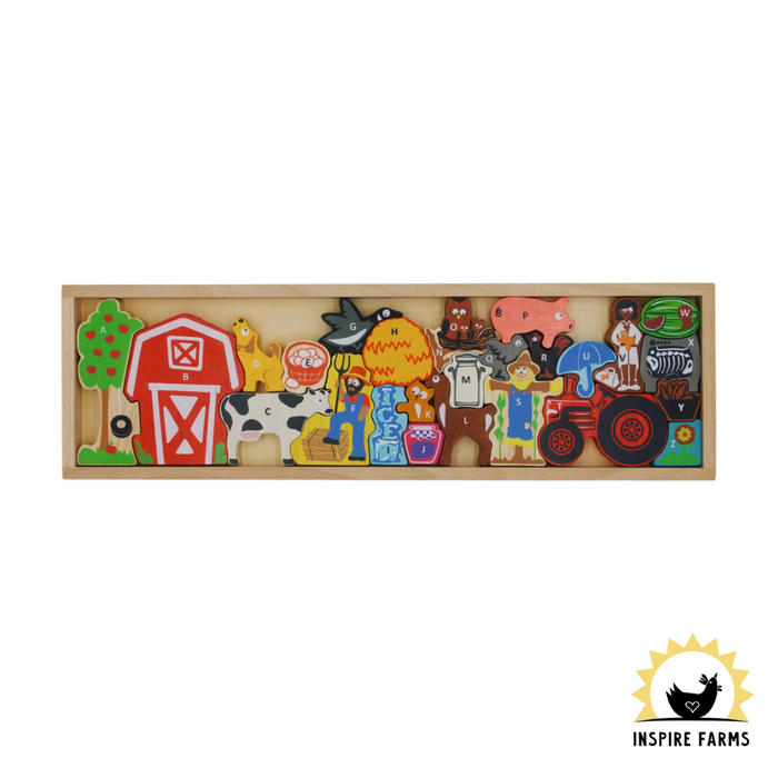 Farm A to Z Puzzle & Playset