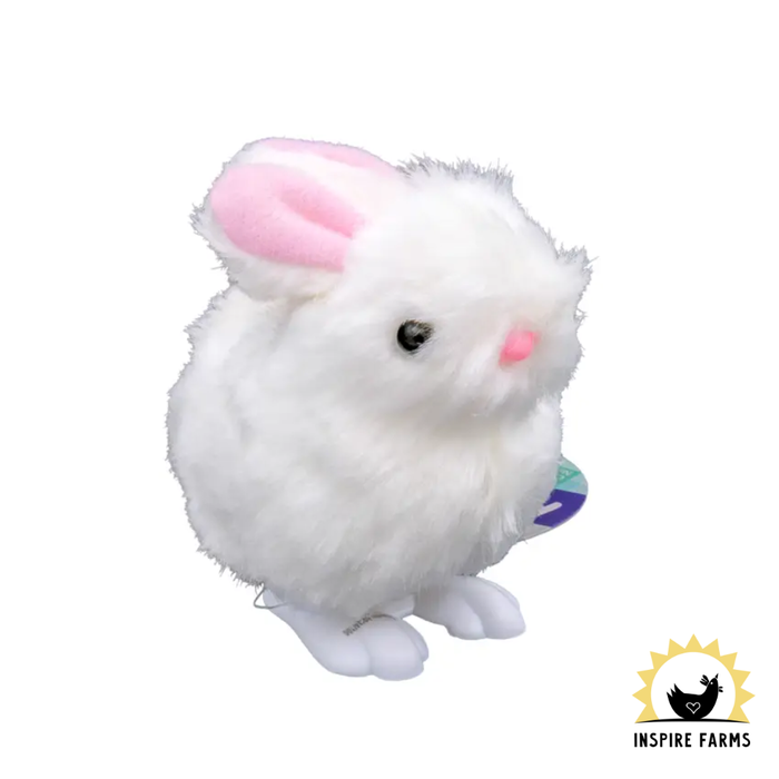 White Fuzzy Bunny Wind Ups
