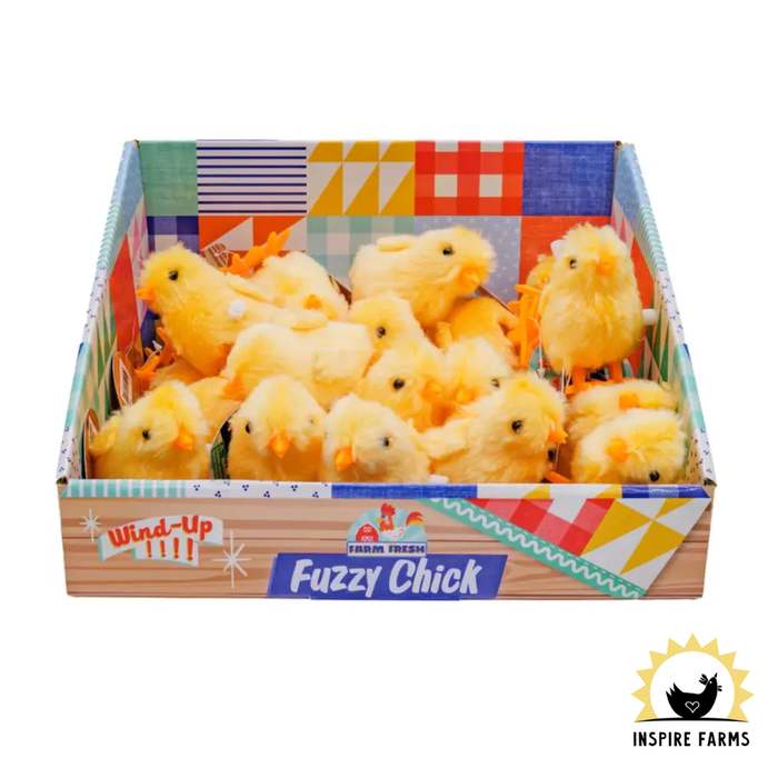 Yellow Fuzzy Chick Wind Ups