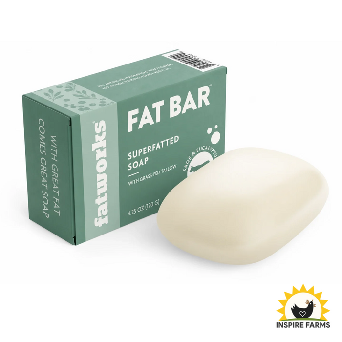 Fatbar Sage & Ecalyptus Tallow Soap - 4.25 oz