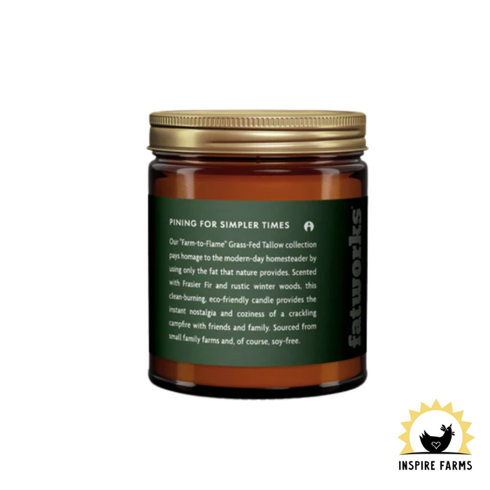 Fatworks Grass-Fed Tallow Candle - Fireside Pine