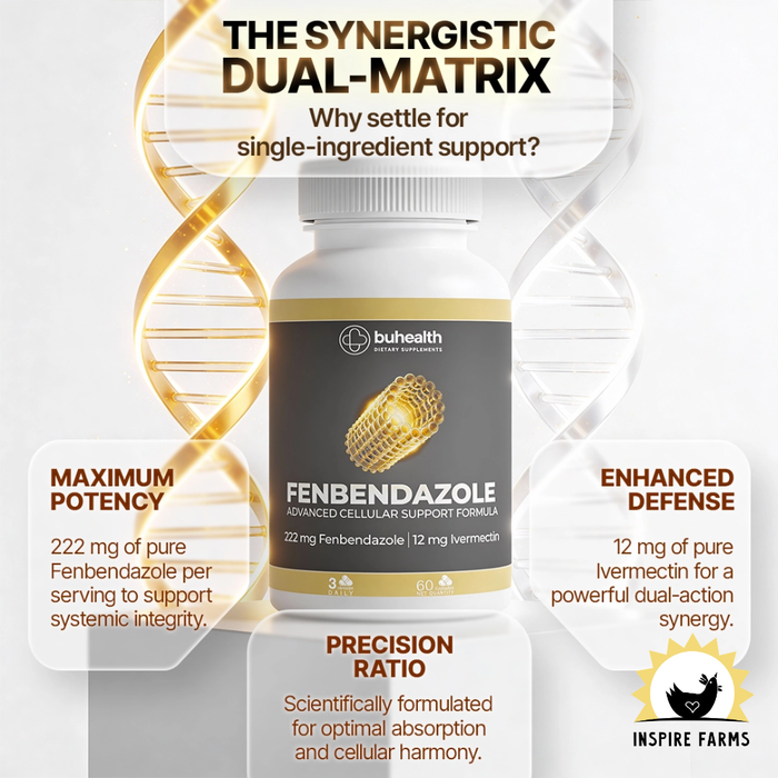Fenbendazole & Ivermectin Advanced Support Formula – 60 Capsules