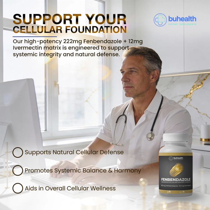 Fenbendazole & Ivermectin Advanced Support Formula – 60 Capsules