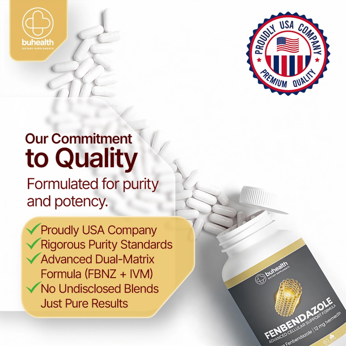 Fenbendazole & Ivermectin Advanced Support Formula – 60 Capsules