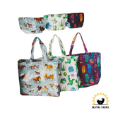 Fluffy Layers™ PVC Tote Bag - Country Girl Roosters & Roses