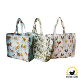 Fluffy Layers™ PVC Tote Bag - Country Girl Roosters & Roses