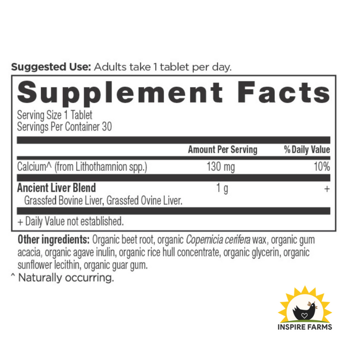 Grass-Fed Liver Once Daily - 30 Servings