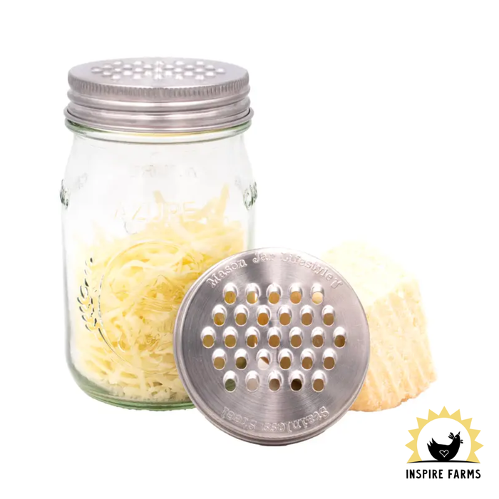 Grater / Shredder Lid for Mason Jars