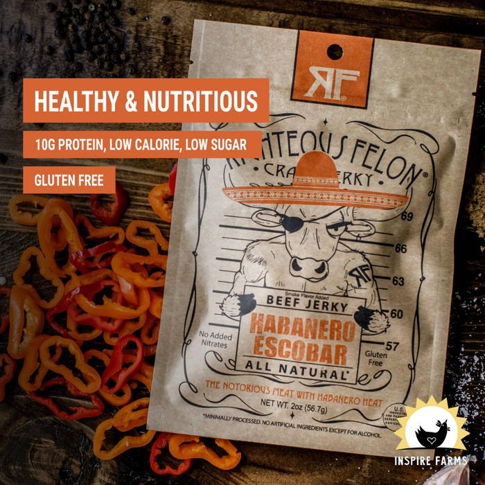 Righteous Felon Beef Jerky 2oz