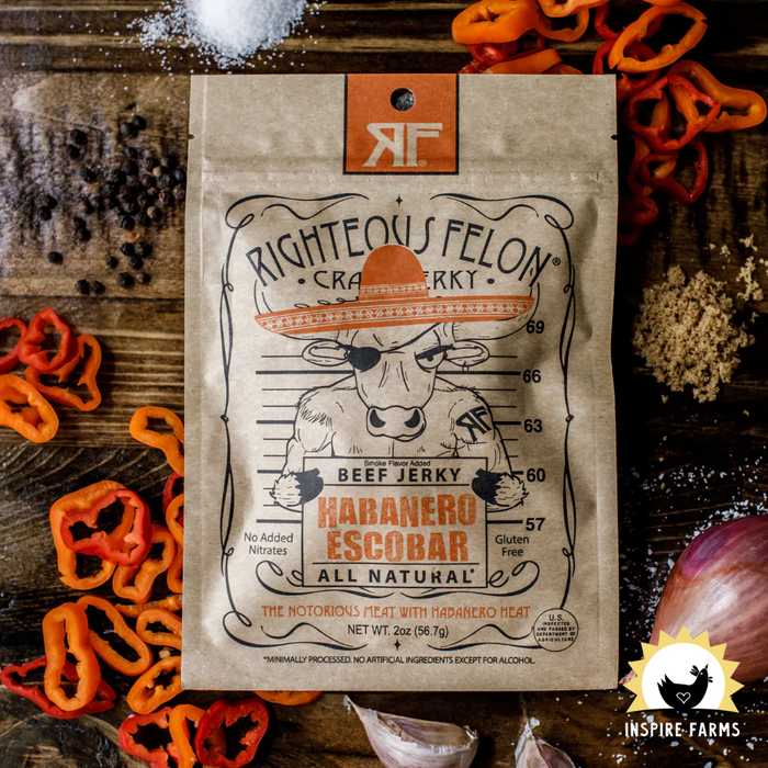 Righteous Felon Beef Jerky 2oz