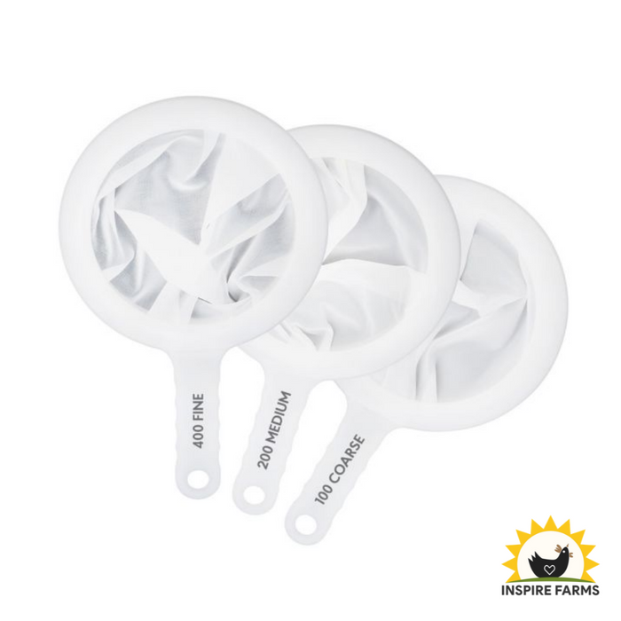 HIC Kitchen Ultra-Fine Mesh Strainers, Set of 3