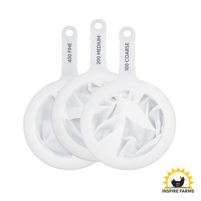 HIC Kitchen Ultra-Fine Mesh Strainers, Set of 3