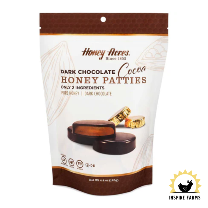 Honey Acres Cocoa–Dark Chocolate Honey Truffle Patties - 4.4oz