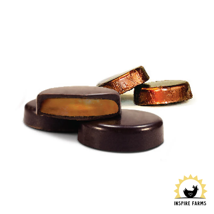 Honey Acres Cocoa–Dark Chocolate Honey Truffle Patties - singles