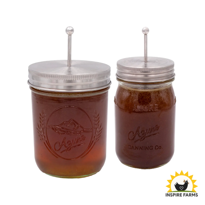 Honey Dipper Stainless Steel Lid For Mason Jars