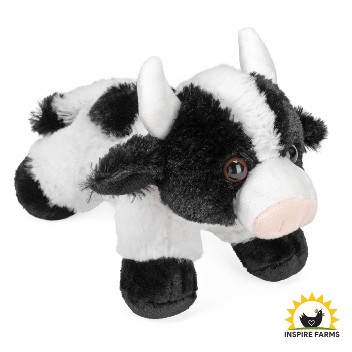 Hug'ems Mini Cow Stuffed Animal – 7"