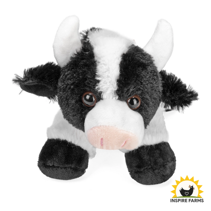Hug'ems Mini Cow Stuffed Animal – 7"