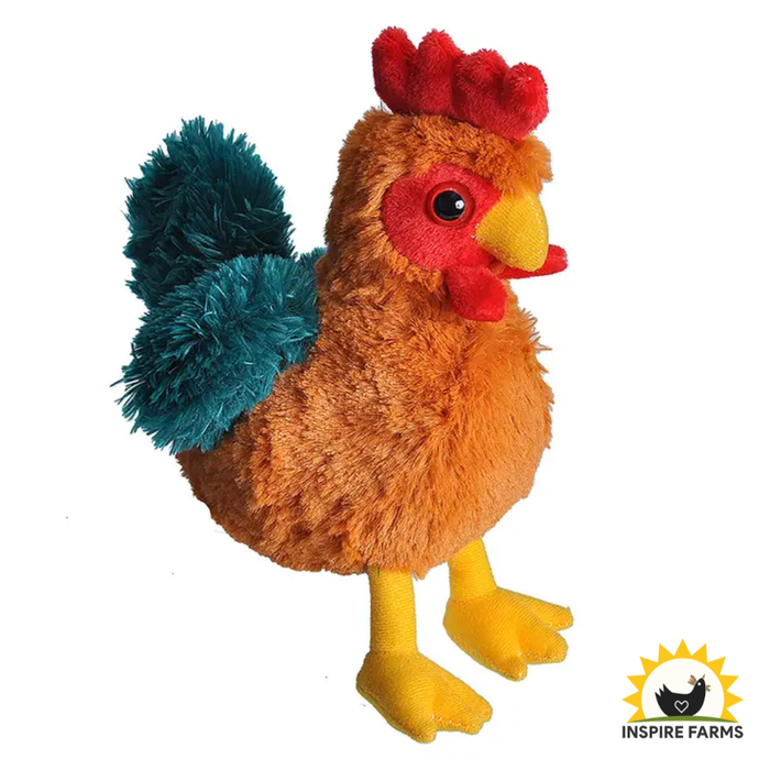 Hug'Ems Mini Rooster Stuffed Animal – 7"