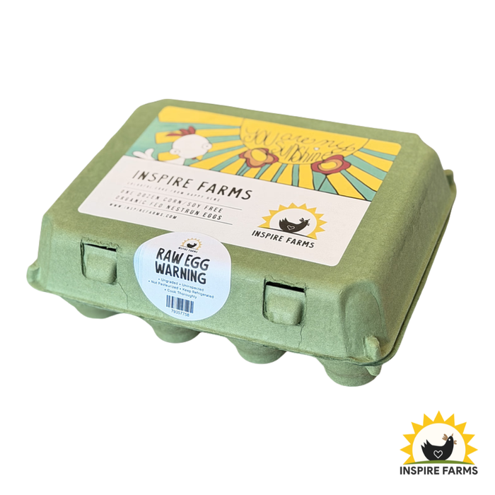 Inspire Farms Corn & Soy-Free Organic-Fed Eggs