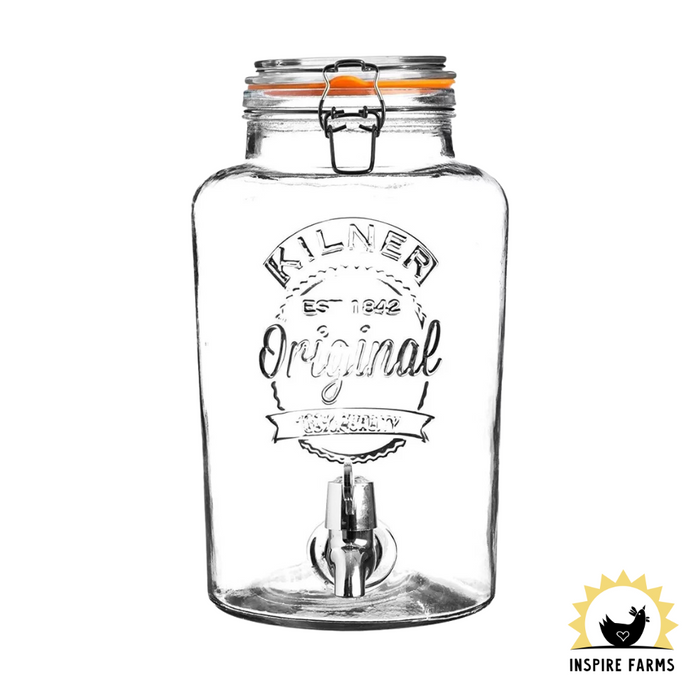 Kilner Clip Top Round Dispenser 2.1 gal