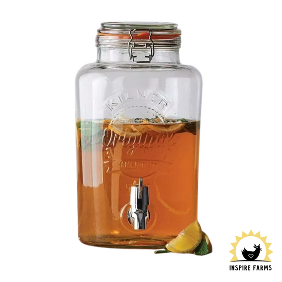 Kilner Clip Top Round Dispenser 2.1 gal