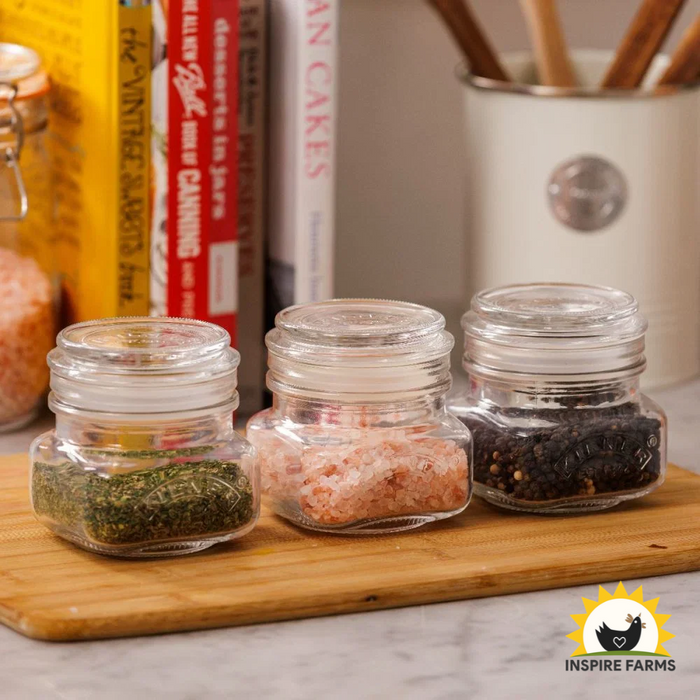 Kilner Square Push Top Storage Jars - Set of 3
