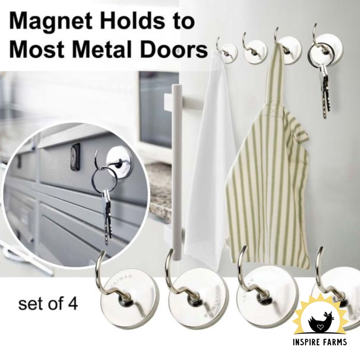 Kitchen Magnets Hooks - 4 pack