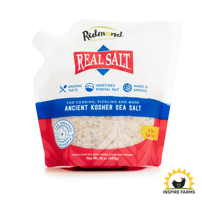 Redmond Ancient Kosher Sea Salt 16 oz