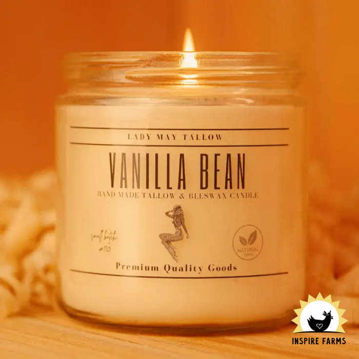 Lady May Tallow “Classic” Tallow & Beeswax Candle 16 oz