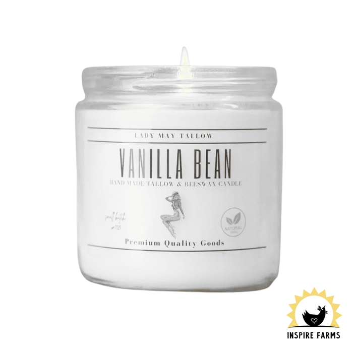 Lady May Tallow “Classic” Tallow & Beeswax Candle 16 oz