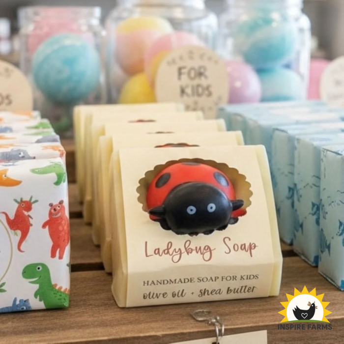 Ladybug Novelty Soap Bar