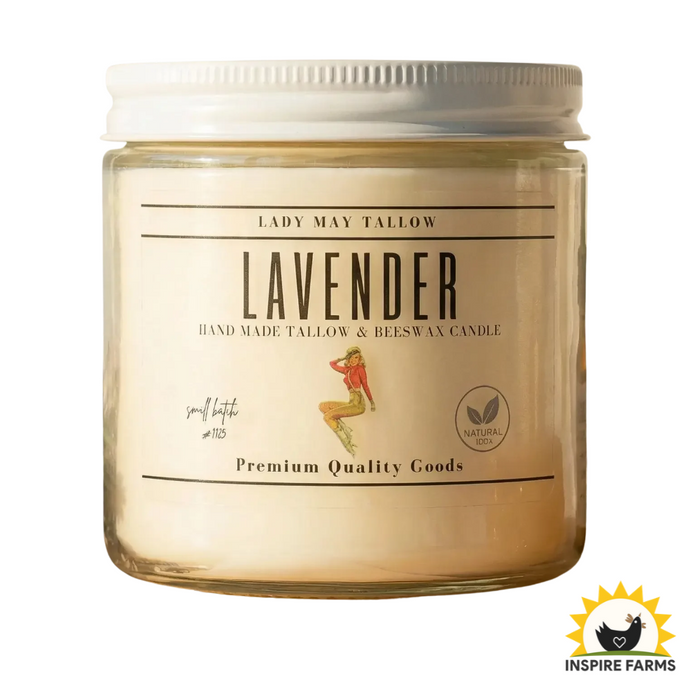 Lady May Tallow & Beeswax Candle - 16 oz