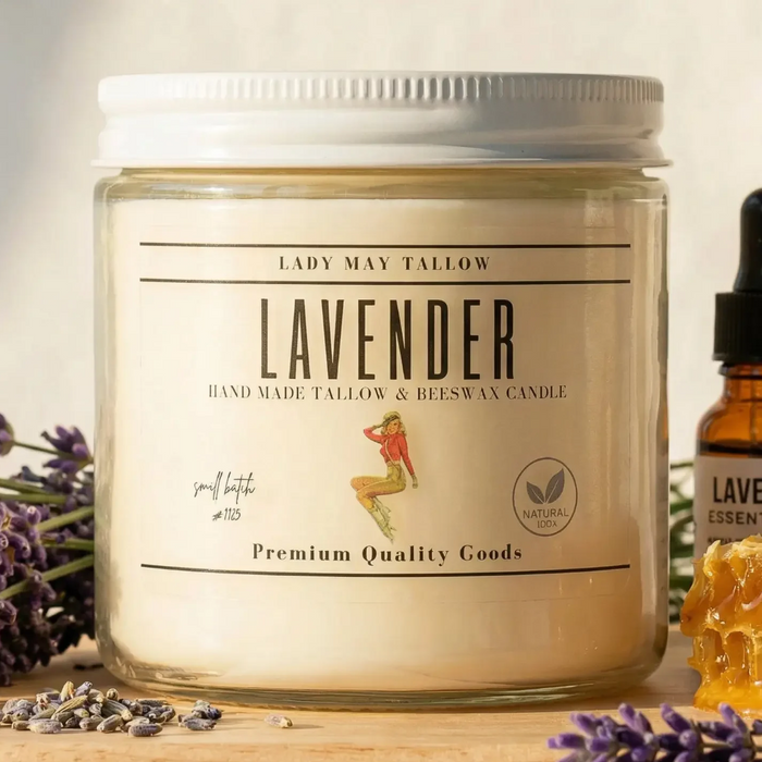 Lady May Tallow & Beeswax Candle - 16 oz