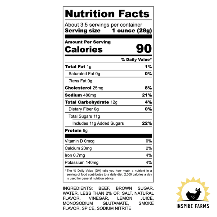 Lazy T Ranch Beef Jerky - 3.5oz